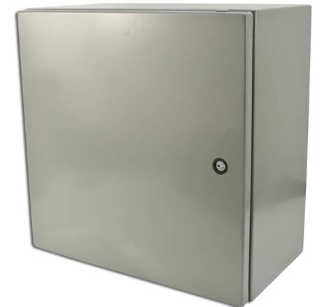 16x16x8 watertight steel box enclosure with a locking door|16x16x8 nema box.